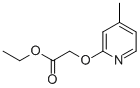 (4-Methyl-pyridin-2-yloxy)-acetic acid ethyl ester Structure,864684-80-0Structure