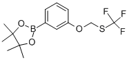 4,4,5,5-Tetramethyl-2-(3-trifluoromethylsulfanylmethoxy-phenyl)-[1,3,2]dioxaborolane Structure,864754-45-0Structure