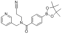 N-(2-cyano-ethyl)-n-pyridin-3-ylmethyl-4-(4,4,5,5-tetramethyl-[1,3,2]dioxaborolan-2-yl)-benzamide Structure,864759-44-4Structure