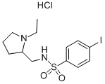 N-(1-ethyl-pyrrolidin-2-ylmethyl)-4-iodo-benzenesulfonamide hydrochloride Structure,864759-53-5Structure