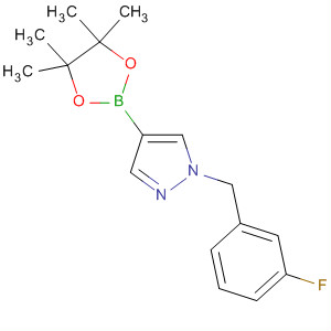 1-(3-Fluorobenzyl)-4-(4,4,5,5-tetramethyl-1,3,2-dioxaborolan-2-yl)-1h-pyrazole Structure,864771-96-0Structure