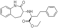 Alpha-[(2,3,4,5-tetrahydro-2-oxo-1h-1-benzazepin-3-yl)amino]benzenebutanoic acid ethyl ester Structure,86499-39-0Structure