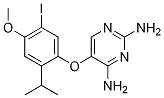 5-(5-Iodo-2-isopropyl-4-methoxyphenoxy)pyrimidine-2,4-diamine Structure,865305-30-2Structure