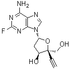 Adenosine, 2-deoxy-4-c-ethynyl-2-fluoro- Structure,865363-93-5Structure