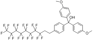 1,1-Di-(4-methoxyphenyl)-1-[4-(1h,1h,2h,2h-perfluorodecyl)phenyl ]methanol Structure,865758-47-0Structure