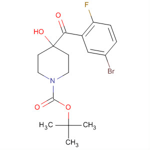 Tert-butyl 4-(5-bromo-2-fluorobenzoyl)-4-hydroxypiperidine-1-carboxylate Structure,865758-56-1Structure