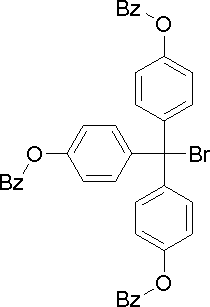 4,4’,4’’-Tris(benzoyloxy)trityl bromide Structure,86610-66-4Structure