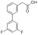 3-Biphenyl-3,5-difluoro-aceticacid Structure,866108-77-2Structure