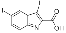 3,5-Diiodo-3aH-indole-2-carboxylic acid Structure,866149-84-0Structure