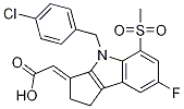 (E)-2-(4-(4-chlorobenzyl)-7-fluoro-5-(methylsulfonyl)-1,2-dihydrocyclopenta[b]indol-3(4h)-ylidene)aceticacid Structure,866215-99-8Structure