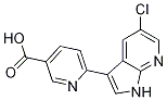 3-Pyridinecarboxylic acid, 6-(5-chloro-1h-pyrrolo[2,3-b]pyridin-3-yl)- Structure,866541-73-3Structure