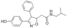 5-Isoxazoleacetamide,4,5-dihydro-3-(4-hydroxyphenyl)-n-(2-methylpropyl)-4-phenyl- Structure,866604-82-2Structure