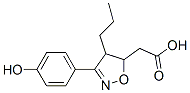 5-Isoxazoleacetic acid,4,5-dihydro-3-(4-hydroxyphenyl)-4-propyl- Structure,866604-88-8Structure