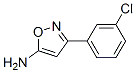 3-(3-Chloro-phenyl)-isoxazol-5-ylamine Structure,86685-95-2Structure