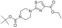 Ethyl 2-(4-(tert-butoxycarbonyl)piperazin-1-yl)thiazole-4-carboxylate Structure,867065-53-0Structure