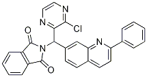 2-((3-Chloropyrazin-2-yl)(2-phenylquinolin-7-yl)methyl)isoindoline-1,3-dione Structure,867162-39-8Structure