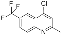 4-Chloro-2-methyl-6-trifluoromethylquinoline Structure,867167-05-3Structure