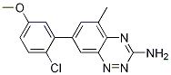 7-(2-Chloro-5-methoxyphenyl)-5-methyl-1,2,4-benzotriazine-3-ylamine Structure,867330-72-1Structure