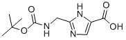 N-tert-butoxycarbonyl-2-aminomethyl-imidazole-4-carboxylic acid Structure,867340-37-2Structure