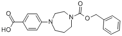 4-(4-Cbz-1,4-diazepan-1-yl)benzoic acid Structure,868066-30-2Structure