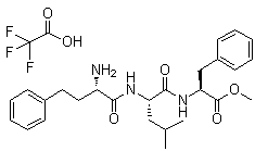 (Alphas)-alpha-aminobenzenebutanoyl-l-leucyl-l-phenylalanine methyl ester mono(trifluoroacetate) Structure,868539-99-5Structure