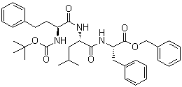 Benzyl ((s)-2-((tert-butoxycarbonyl)amino)-4-phenylbutanoyl)-l-leucyl-l-phenylalaninate Structure,868540-15-2Structure