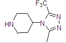 4-(3-Methyl-5-(trifluoromethyl)-4h-1,2,4-triazol-4-yl)piperidine Structure,868669-70-9Structure