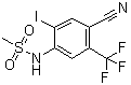 N-(4-cyano-2-iodo-5-(trifluoromethyl)phenyl)methanesulfonamide Structure,868692-62-0Structure