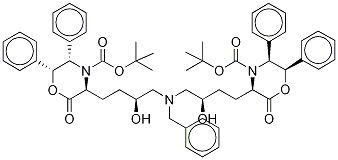 (3S,3’s,5s,5’s,6r,6’r)3,3’-[[(phenylmethyl)imino]bis[(3s)-3-hydroxy-4,1-butanediyl]]bis[2-oxo-5,6-diphenyl-4-morpholinecarboxylic acid bis(tert-butyl) ester Structure,869111-60-4Structure