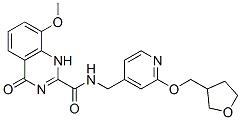 2-Quinazolinecarboxamide,1,4-dihydro-8-methoxy-4-oxo-n-[[2-[(tetrahydro-3-furanyl)methoxy]-4-pyridinyl]methyl]- (9ci) Structure,869294-80-4Structure