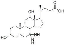 3Alpha,12-alpha-dihydroxy-7-diazirdinecholanic acid Structure,86933-63-3Structure