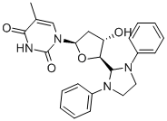 5’-Deoxy-5’-(1,3-diphenyl-2-imidazolidinyl)thymidine Structure,869355-30-6Structure