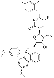 5’-O-(dimethoxytrityl)-5-fluoro-o4-(2,4,6-trimethylphenyl)-2’-o-methyluridine Structure,869355-47-5Structure