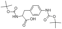 2-Tert-butoxycarbonylamino-3-(4-tert-butoxycarbonylamino-phenyl)-propionic acid Structure,86937-77-1Structure