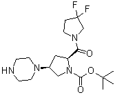 (2S,4s)-1-boc-2-(3,3-difluoropyrrolidine-1-carbonyl)-4-(1-piperazinyl)pyrrolidine Structure,869489-00-9Structure