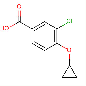 3-Chloro-4-(cyclopropyloxy)benzoic acid Structure,869569-70-0Structure