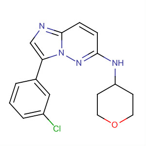 3-(3-Chlorophenyl)-n-(tetrahydro-2h-pyran-4-yl)imidazo[1,2-b]pyridazin-6-amine Structure,869650-22-6Structure