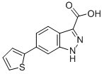 6-Thiophen-2-yl-1h-indazole-3-carboxylicacid Structure,869783-22-2Structure