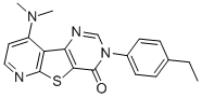 4-Dimethylamino-7-(4-ethyl-phenyl)-7h-9-thia-1,5,7-triaza-fluoren-8-one Structure,869802-44-8Structure