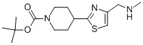 Tert-butyl 4-{4-[(methylamino)methyl]-1,3-thiazol-2-yl}piperidine-1-carboxylate Structure,869901-03-1Structure