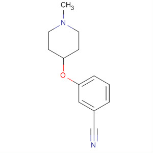 3-(1-Methyl-piperidin-4-yloxy)-benzonitrile Structure,870062-29-6Structure