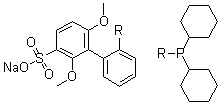 Sodium 2’-dicyclohexylphosphino-2,6-dimethoxy-1,1’-biphenyl-3-sulfonate hydrate Structure,870245-75-3Structure