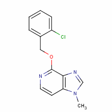 4-(2-Chlorobenzyloxy)-1-methyl-1h-imidazo[4,5-c]pyridine Structure,87034-87-5Structure