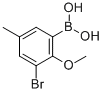 3-Bromo-5-methyl-2-methoxyphenylboronic acid Structure,870717-99-0Structure