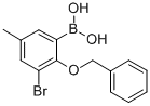 2-Benzyloxy-3-bromo-5-methylphenylboronic acid Structure,870777-20-1Structure