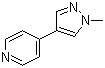 Pyridine, 4-(1-methyl-1h-pyrazol-4-yl)- Structure,870863-00-6Structure