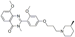 4(3H)-quinazolinone,8-methoxy-2-[2-methoxy-4-[3-[(3s)-3-methyl-1-piperidinyl]propoxy]phenyl]-3-methyl- Structure,870996-60-4Structure