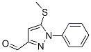 3-Formyl-5-methylthio-1-phenyl-1H-pyrazole Structure,871110-04-2Structure