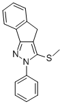 3-Methylthio-2-phenyl-2,4-dihydro-indeno[1,2-c]pyrazole Structure,871110-06-4Structure