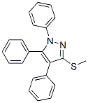 3-Methylthio-1,4,5-triphenyl-1H-pyrazole Structure,871110-16-6Structure